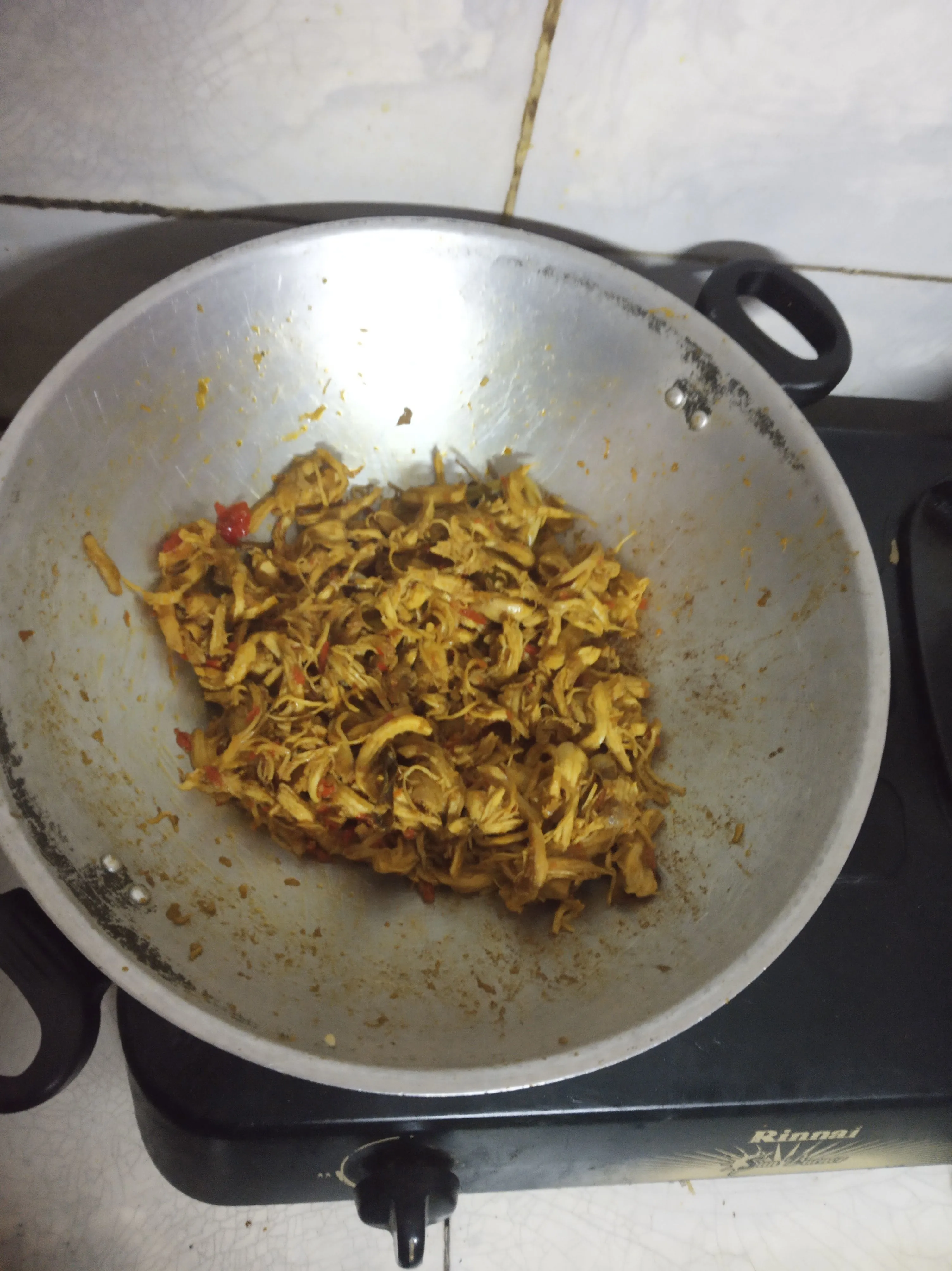 Step 5 Ayam Suwir Pedas