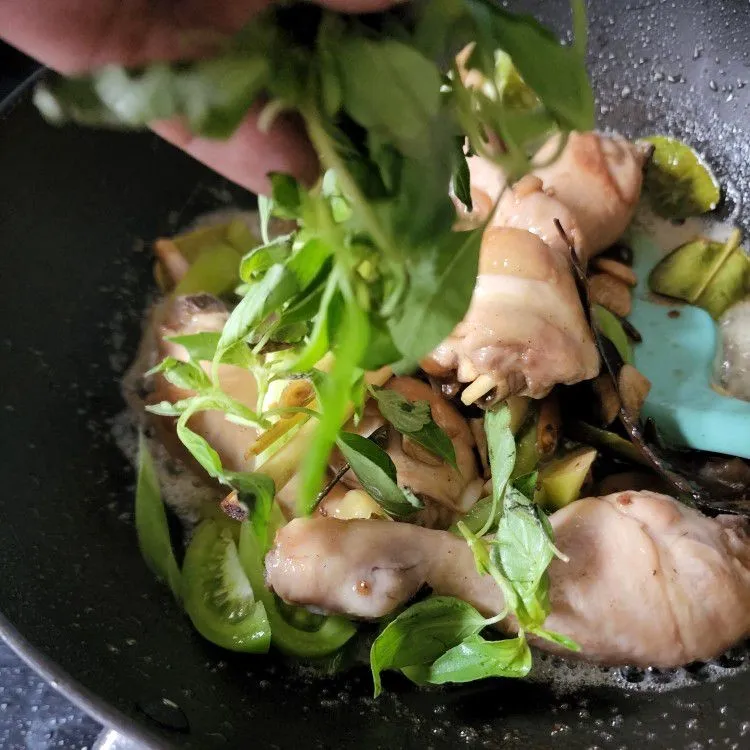 Step 5 Ayam Tinorangsak