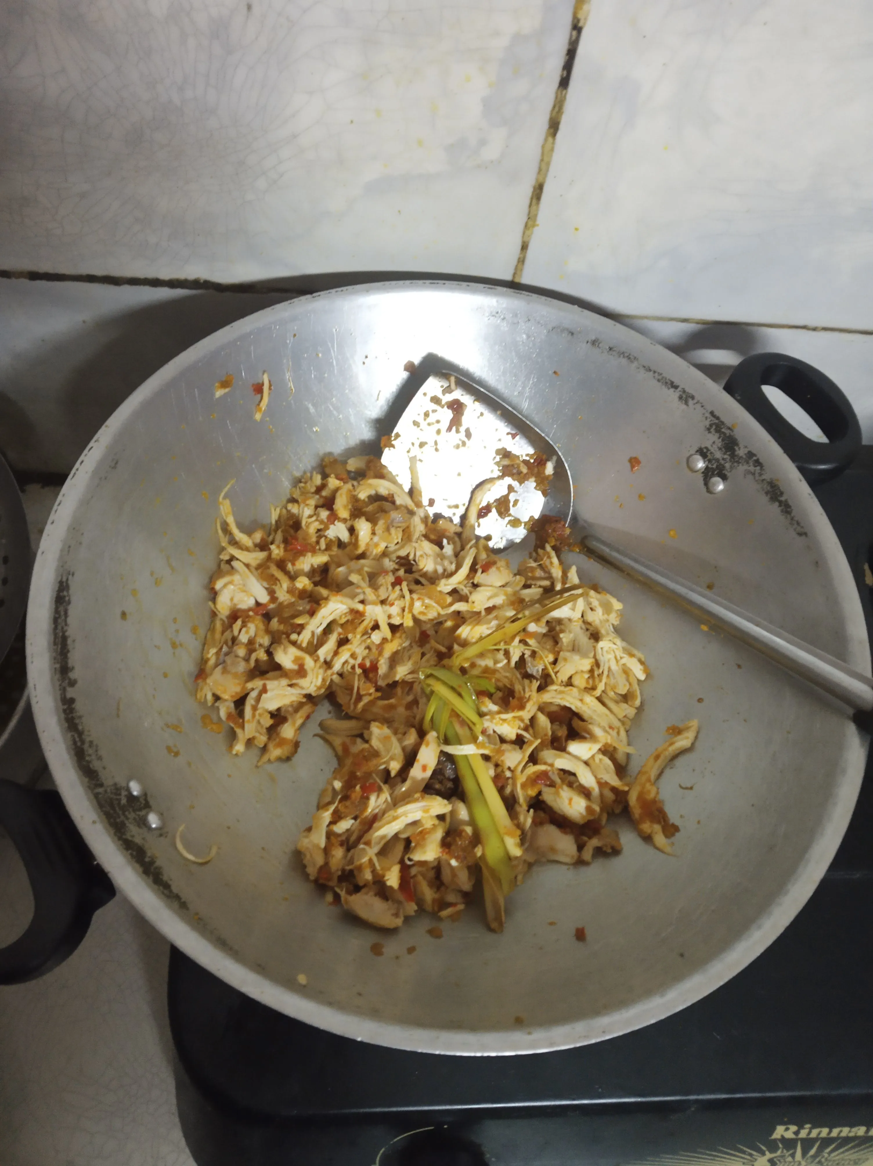 Step 3 Ayam Suwir Pedas