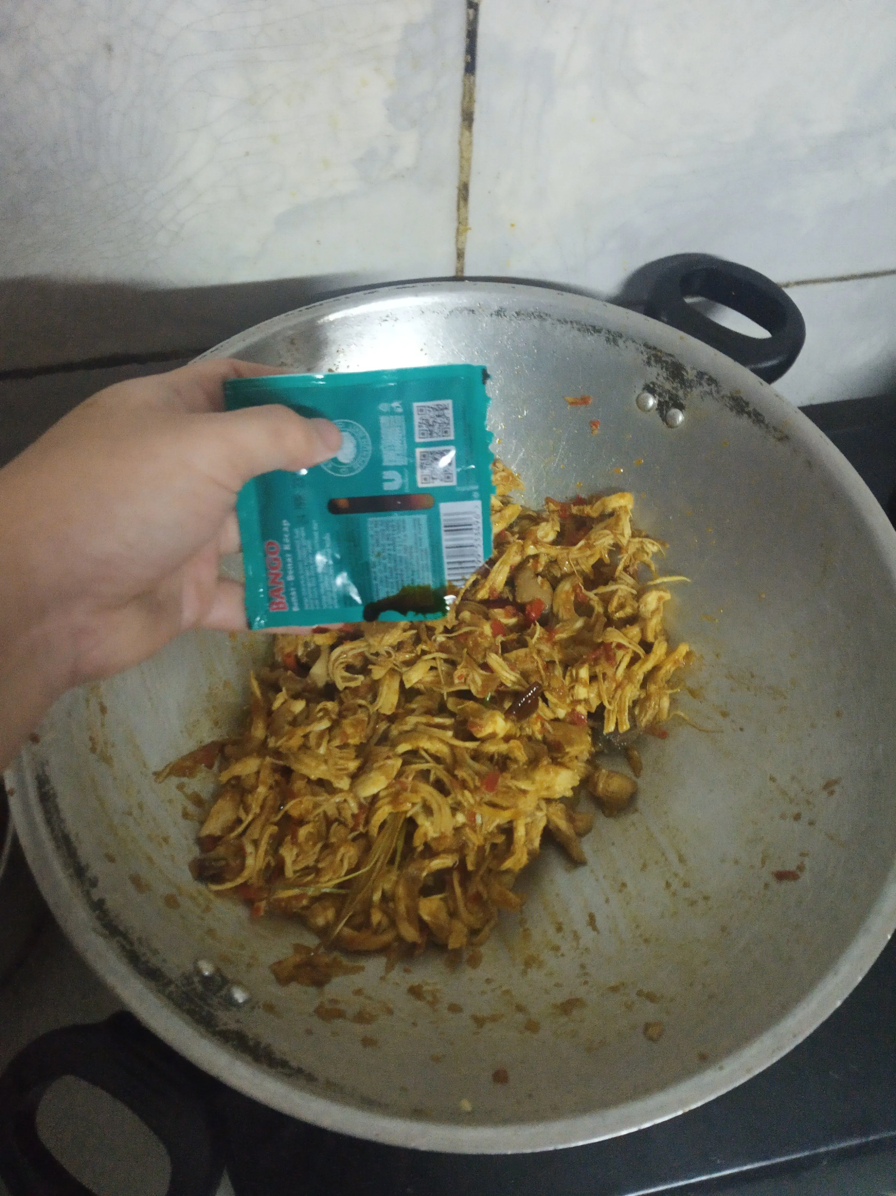 Step 4 Ayam Suwir Pedas