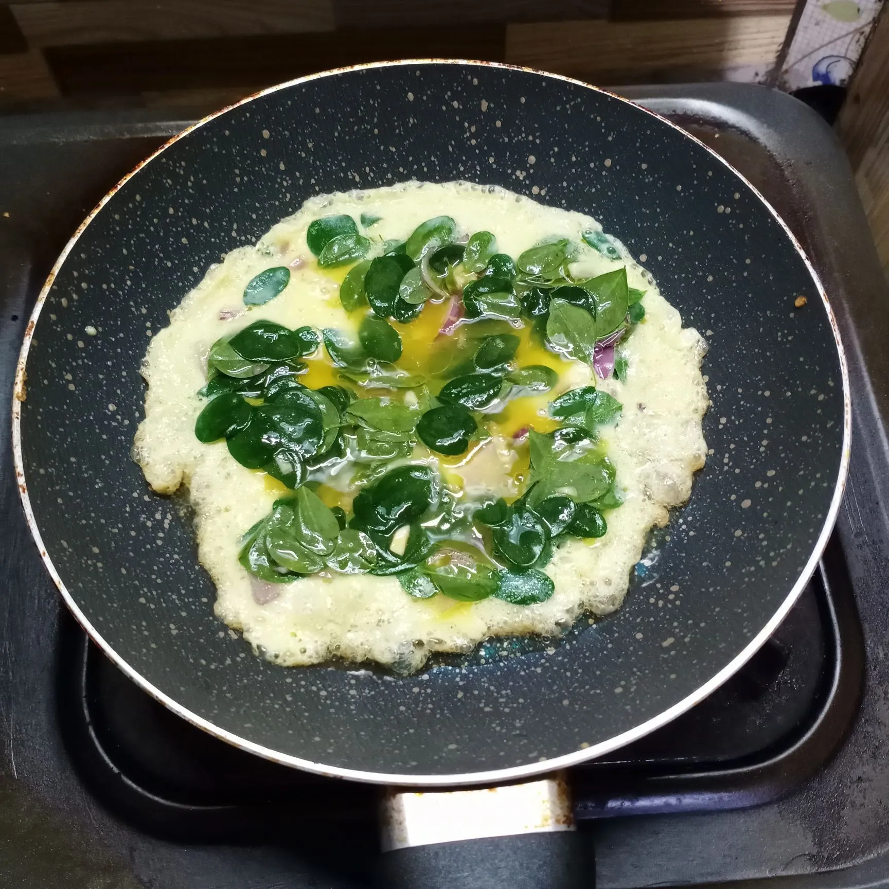 Step 5 Telur Dadar Daun Kelor