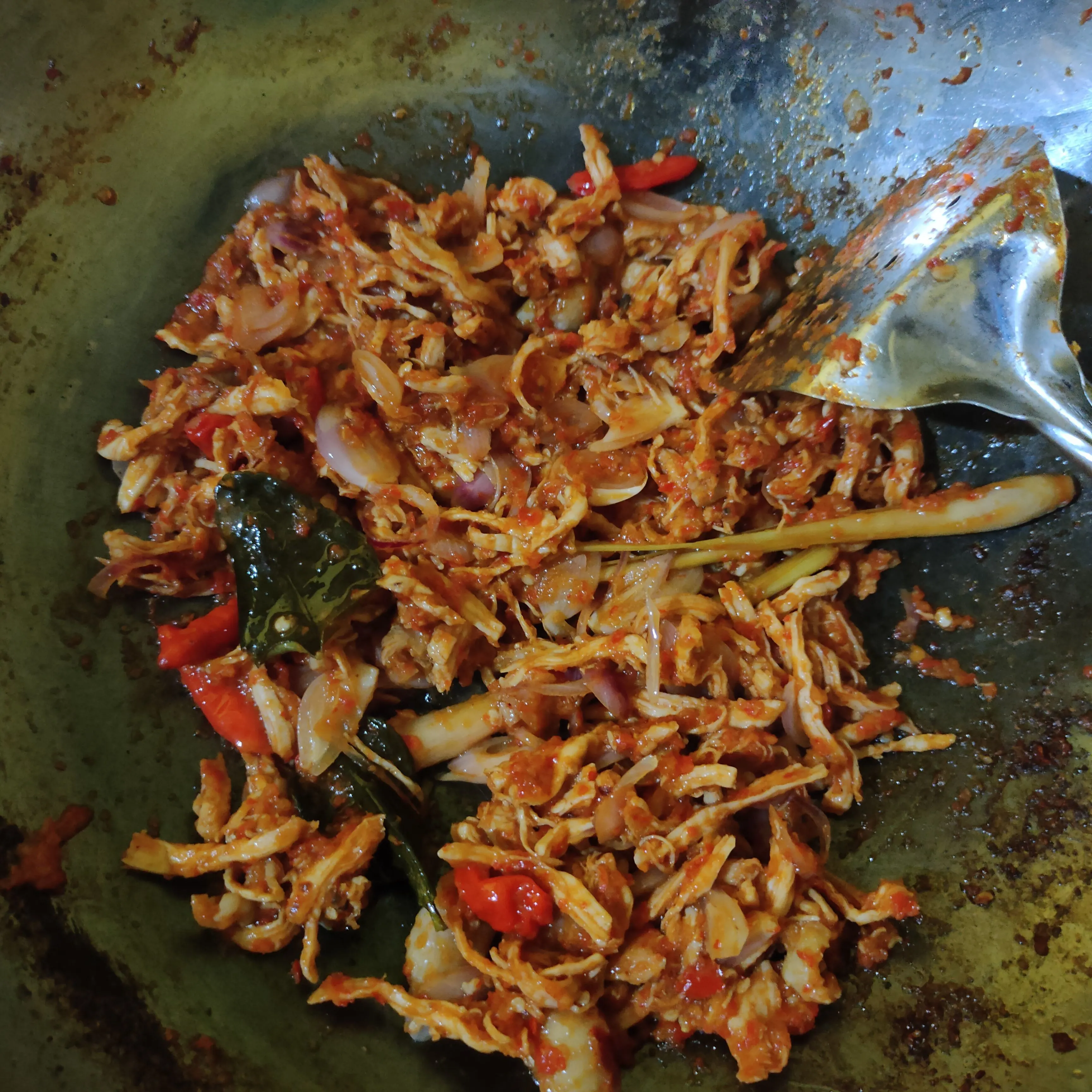 Step 7 Ayam Suwir Mercon ala Bali