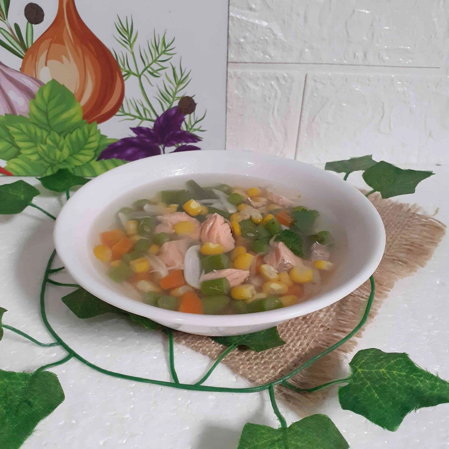 Sayur Salmon dan Mix Vegetables