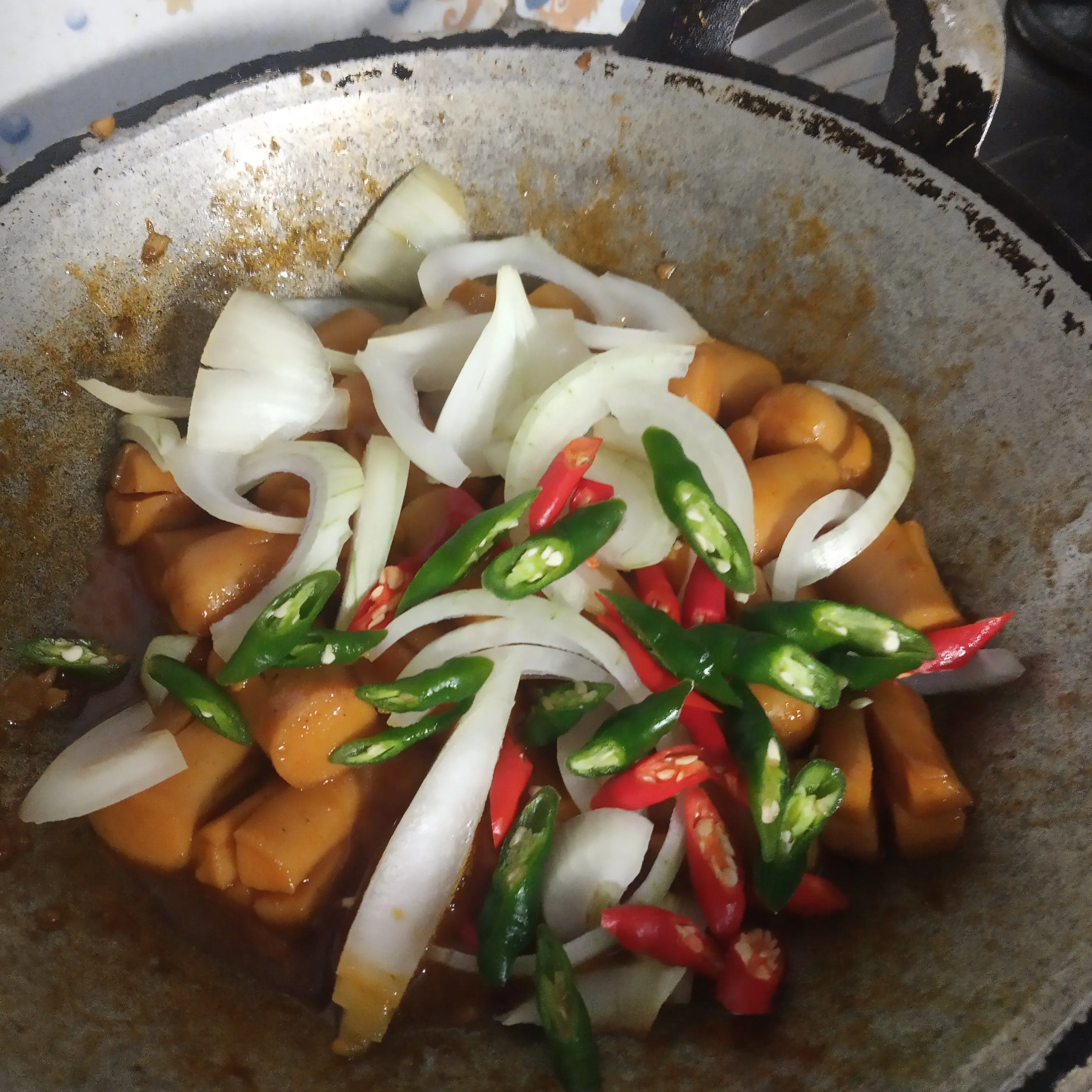 Step 5 Sosis Asam Manis