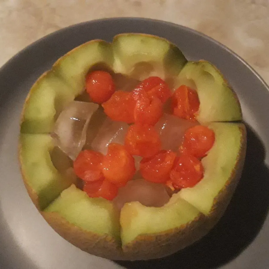 Step 3 Es Buah Mangkuk Melon