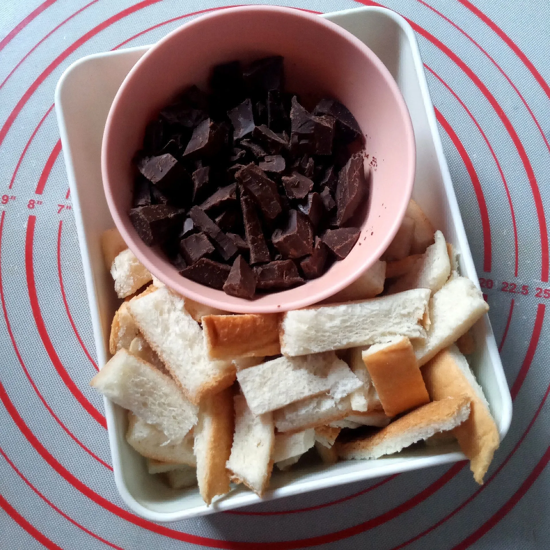 Step 1 Chocolate Bread Pudding