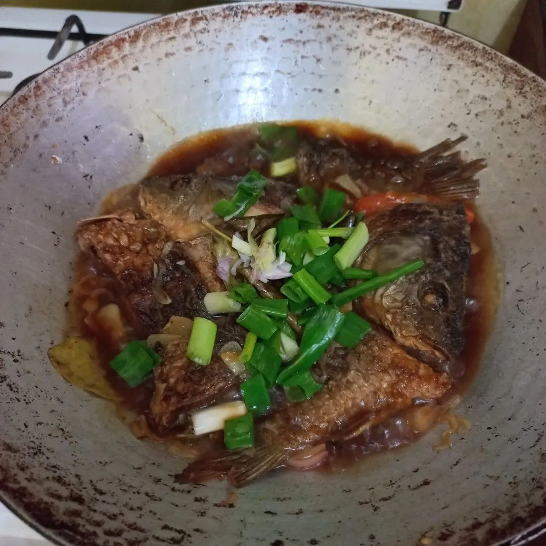 Step 7 Ikan Mas Masak Manis Saus Bulgogi