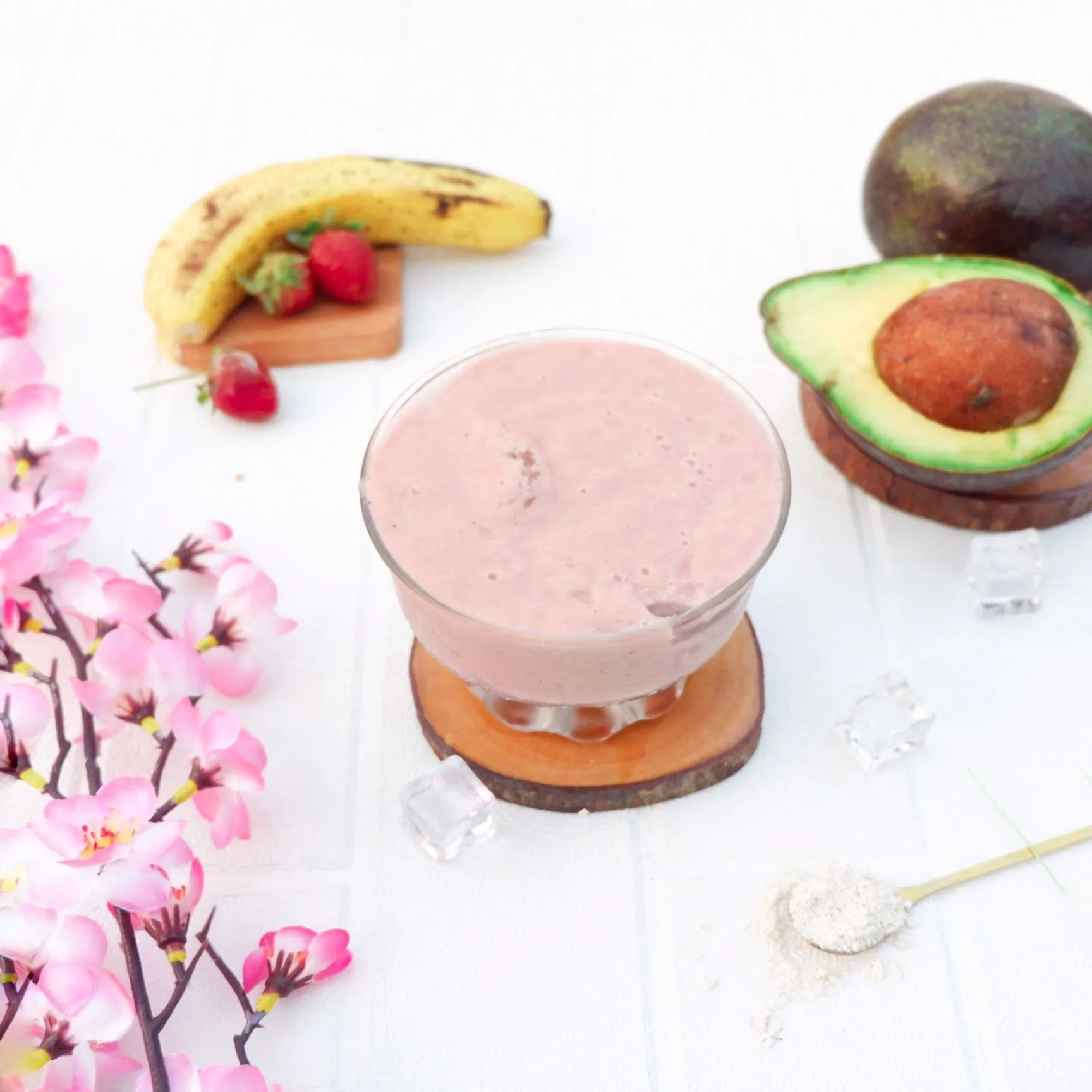 Step 5 Banana Strawberry Smoothies