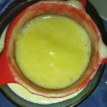 Lalu blender hingga halus, kemudian saring.
