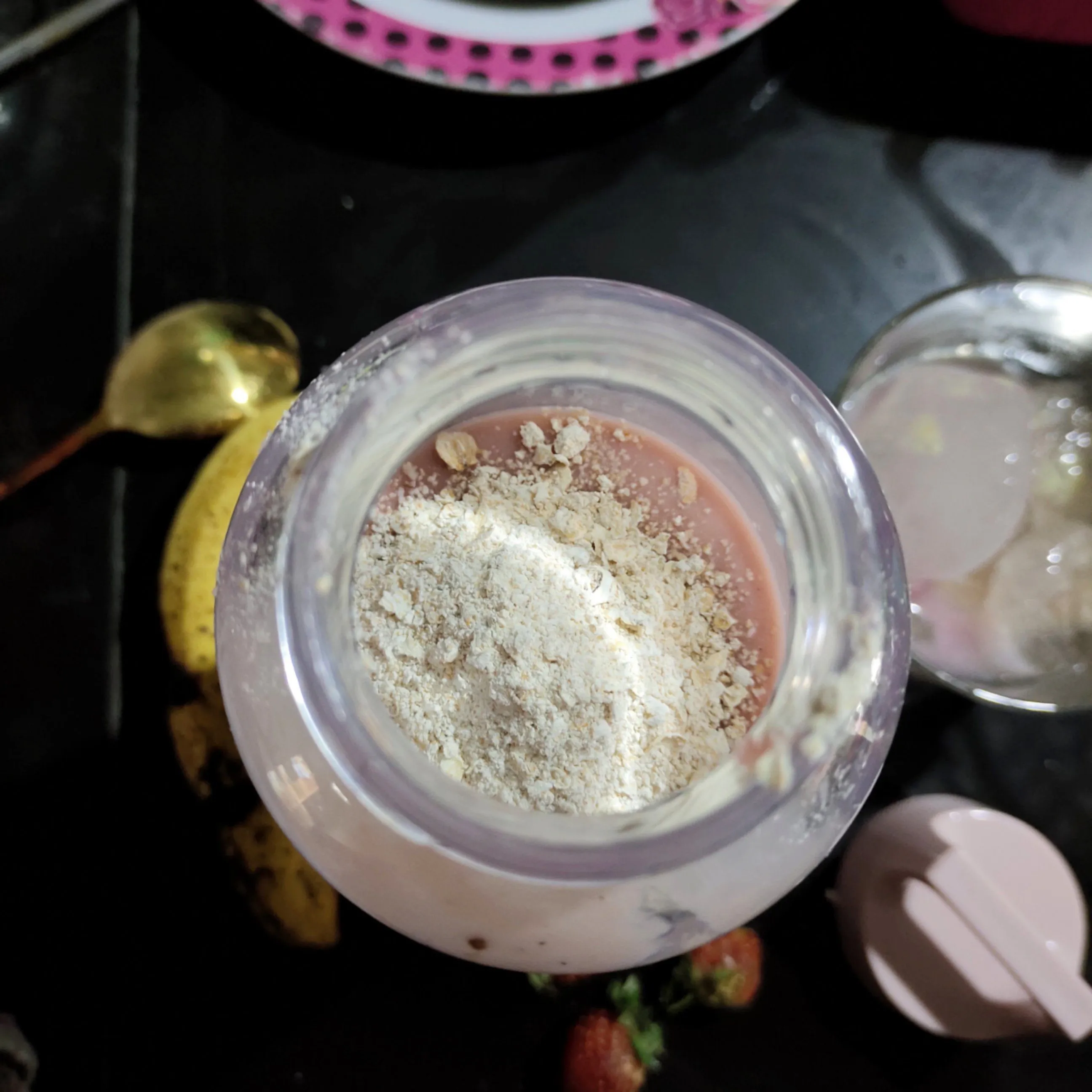 Step 3 Banana Strawberry Smoothies