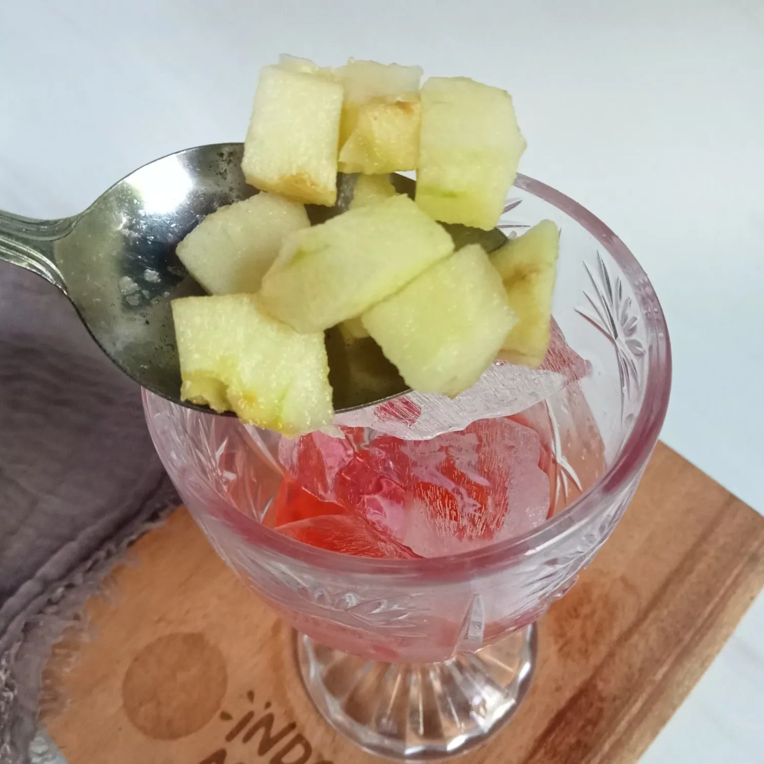 Step 3 Es Apel Nata de Coco