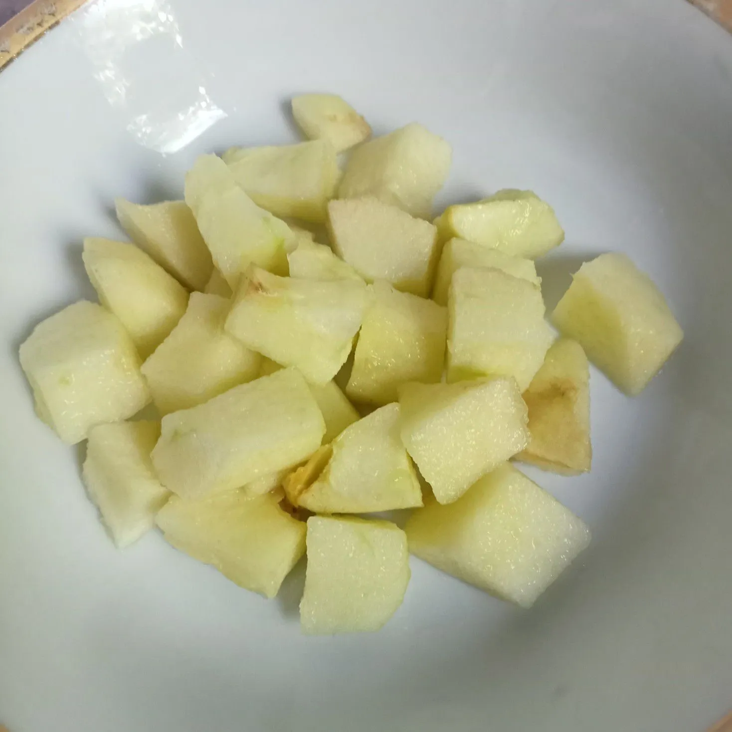 Step 1 Es Apel Nata de Coco