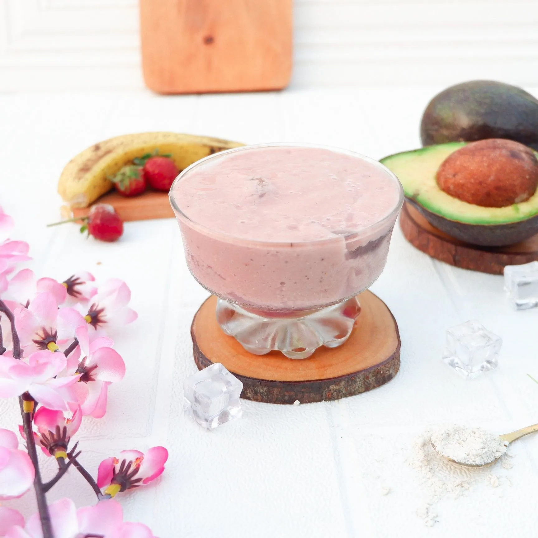 Step 4 Banana Strawberry Smoothies