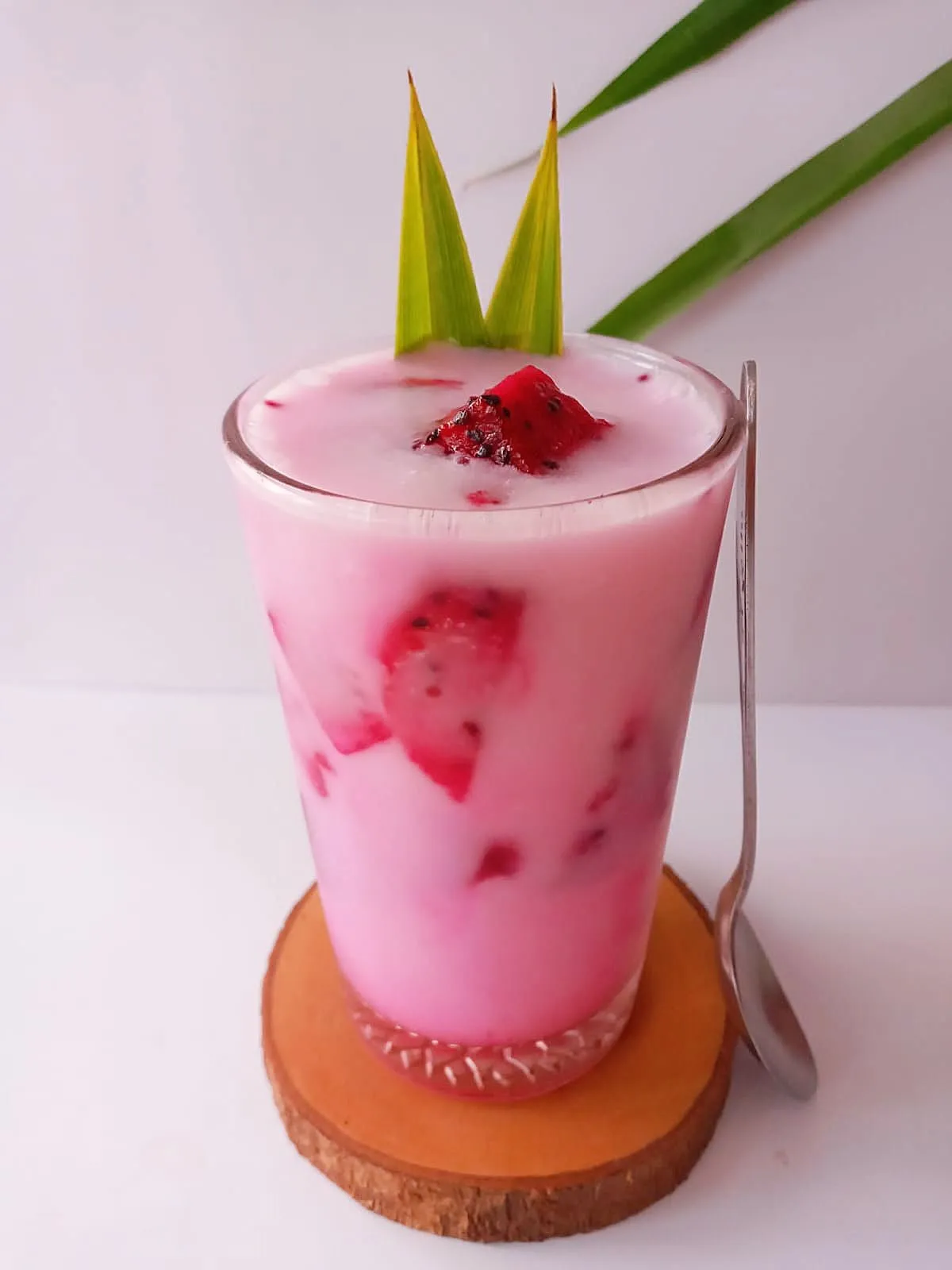 Step 5 Es Santan Buah Naga