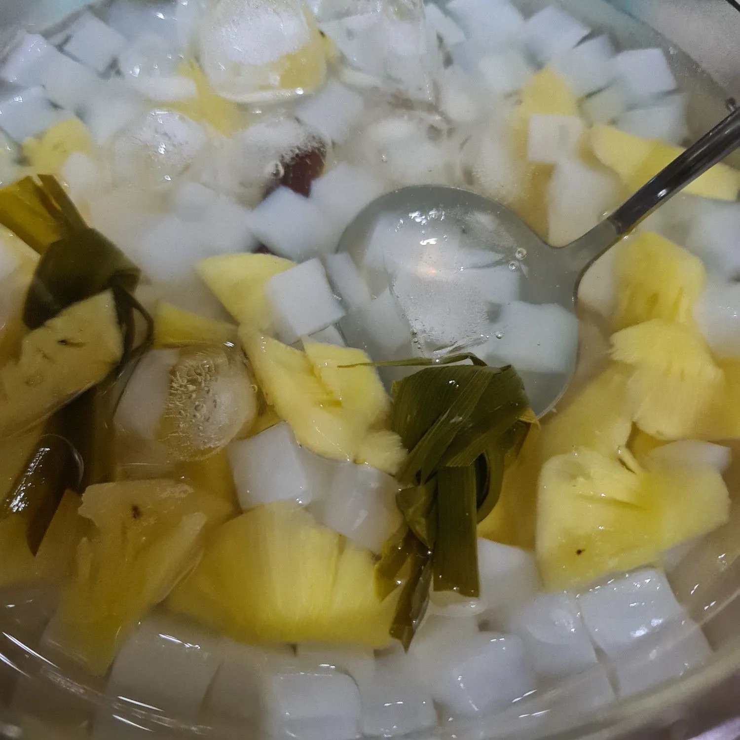 Step 5 Es Nanas Nata de Coco