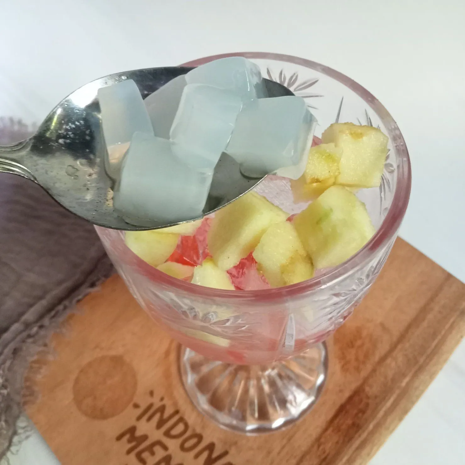 Step 4 Es Apel Nata de Coco