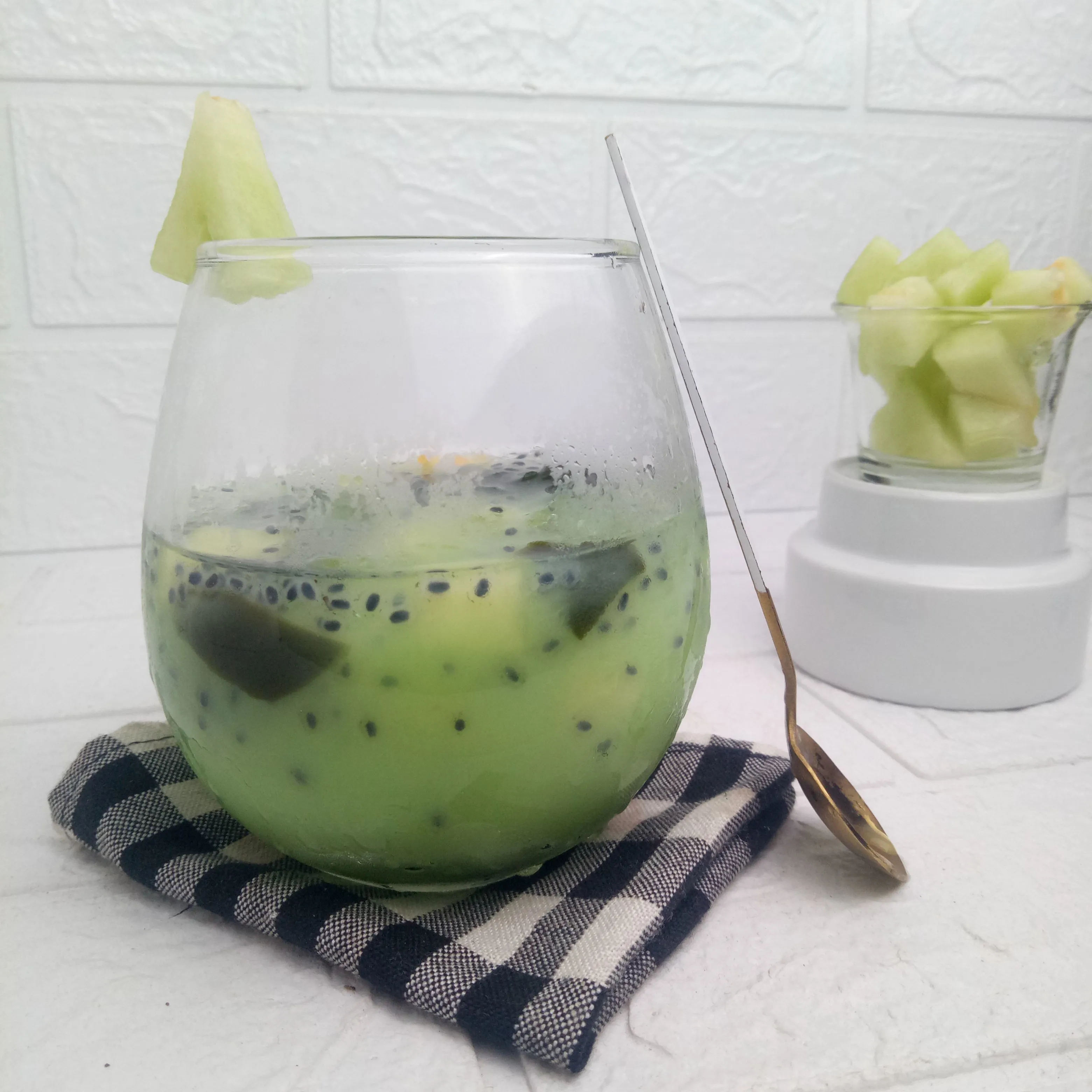 Step 5 Es Melon Cincau Susu
