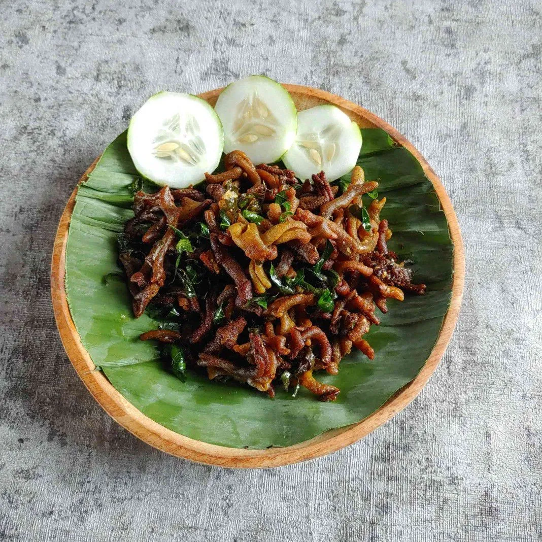 Usus Goreng Aroma Daun Jeruk