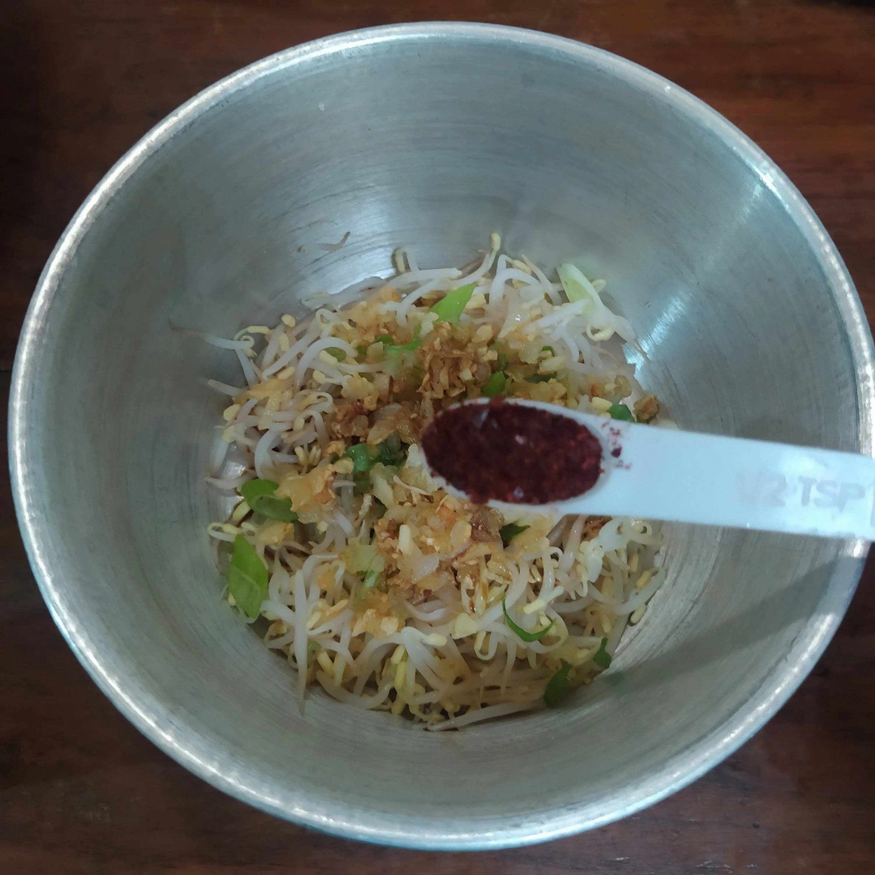 Step 4 Kongnamul Muchim