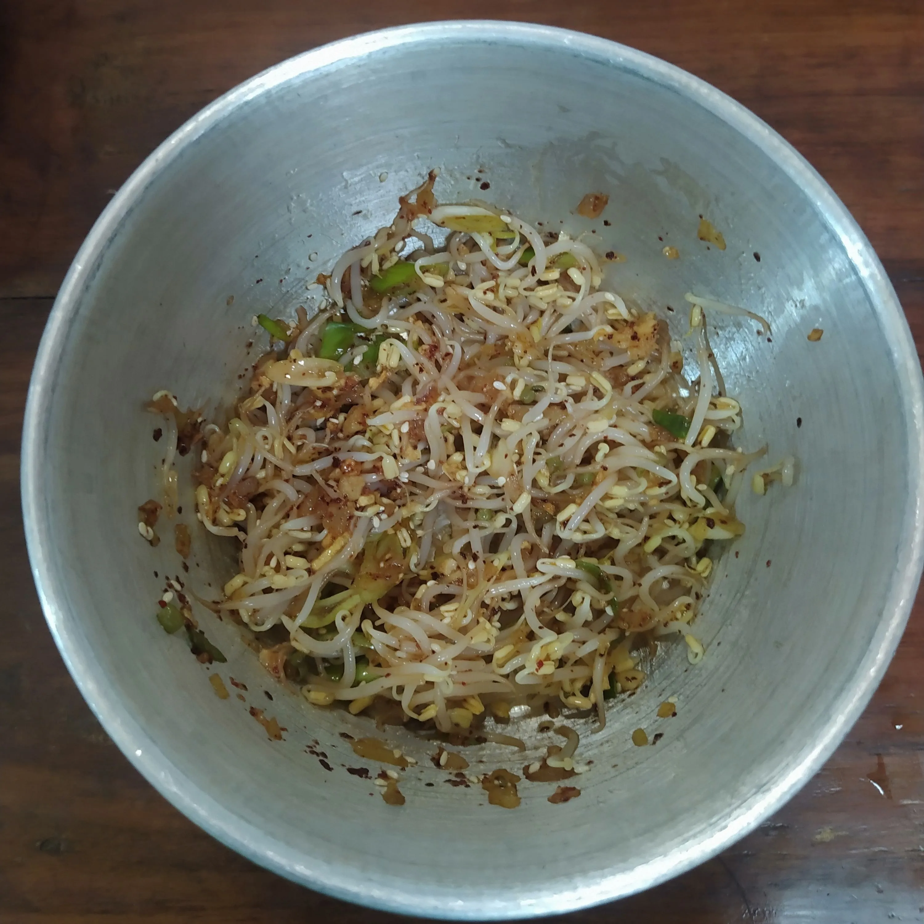 Step 5 Kongnamul Muchim