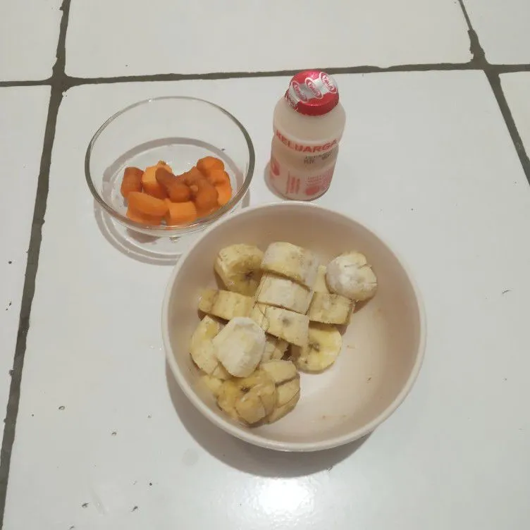 Step 1 Smoothies Pisang Wortel