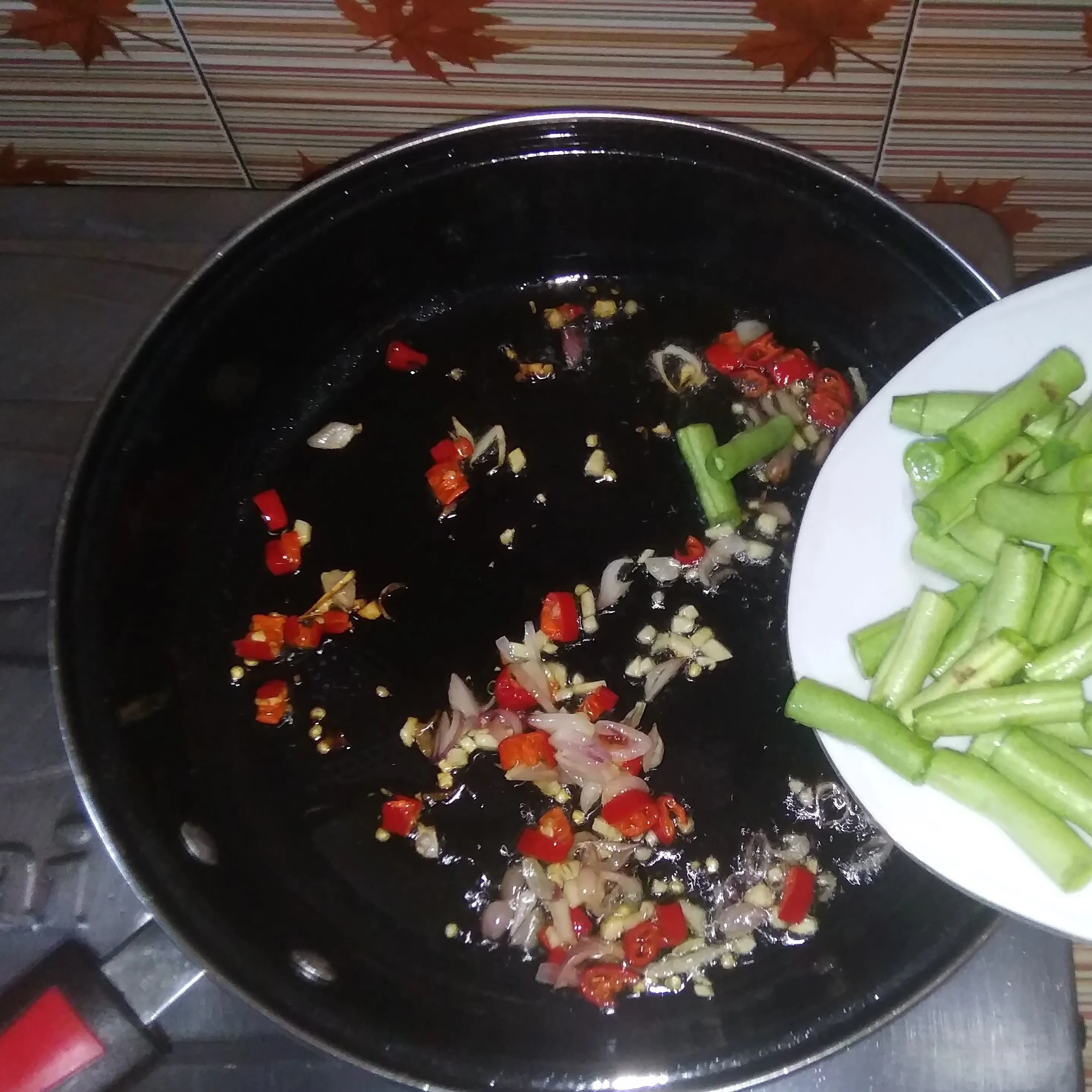 Step 2 Oseng Tempe Buncis