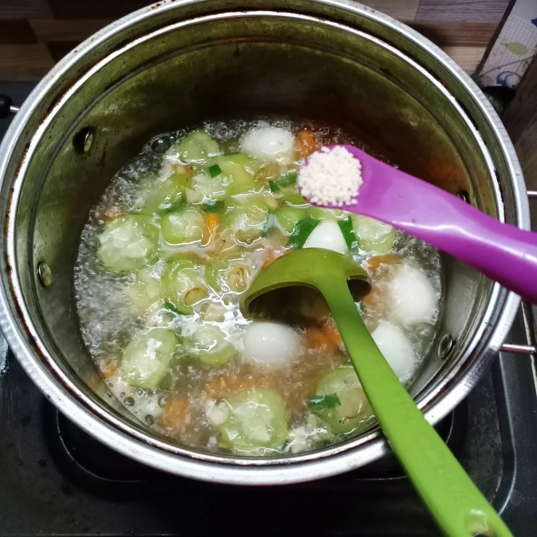 Step 7 Sop Gambas Telur Puyuh