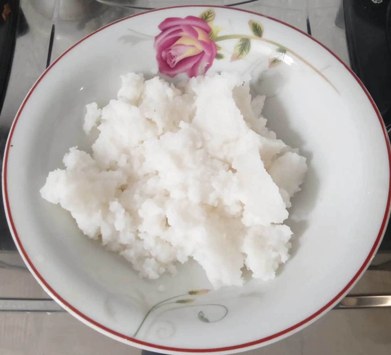 Step 1 Bubur Sayur Telur Sosis