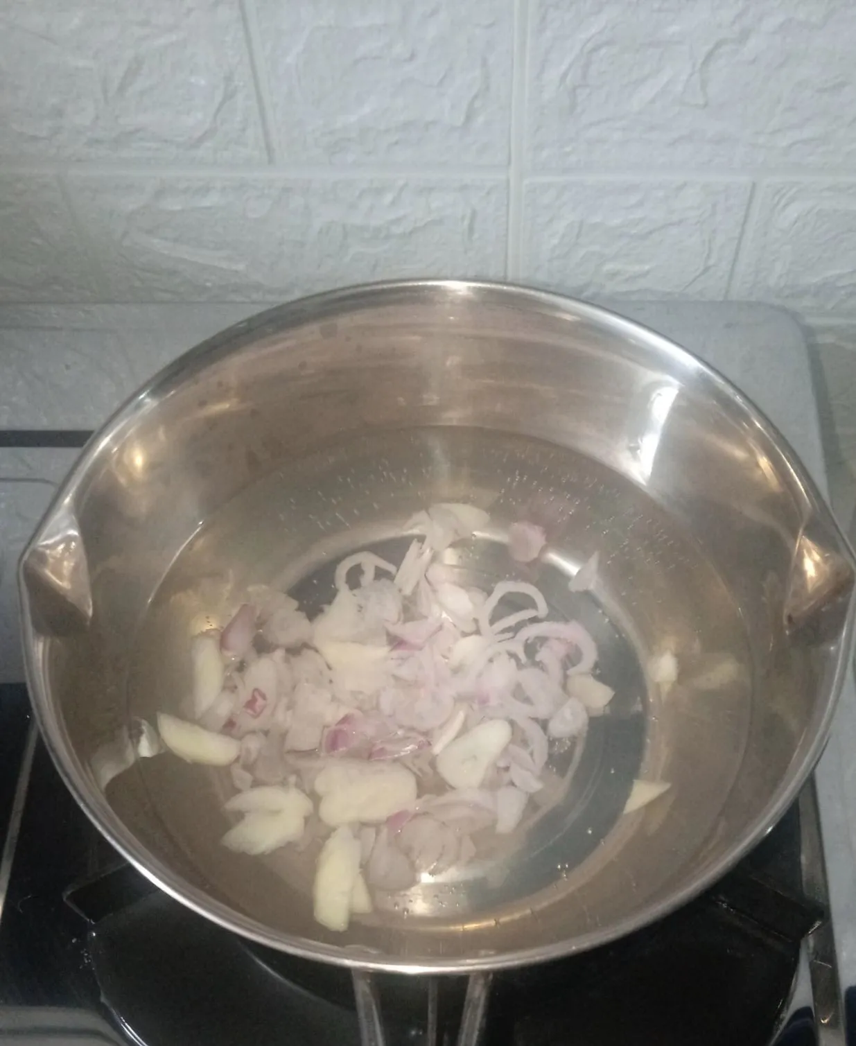 Step 2 Bubur Sayur Telur Sosis