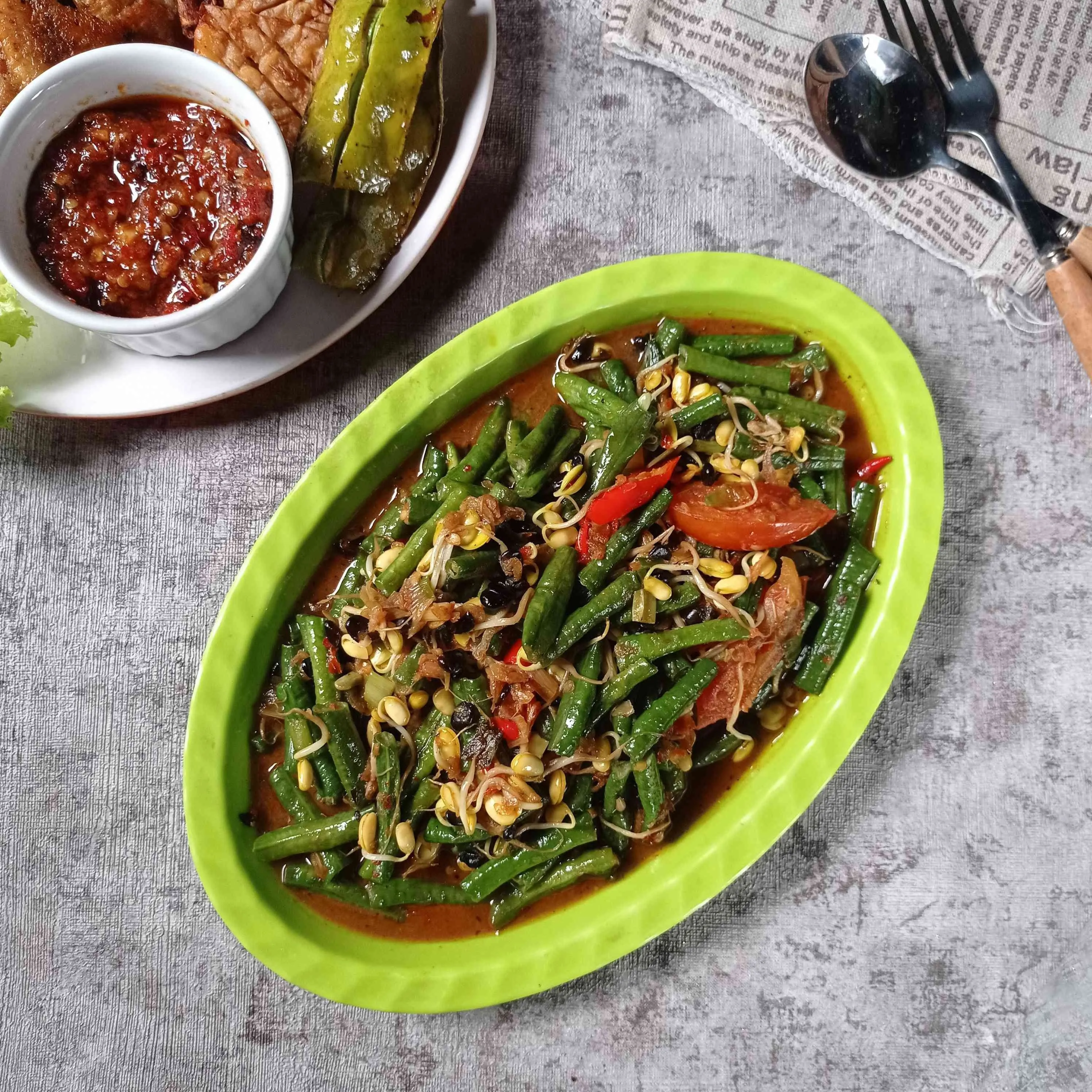 Tumis Kacang Panjang Belacan