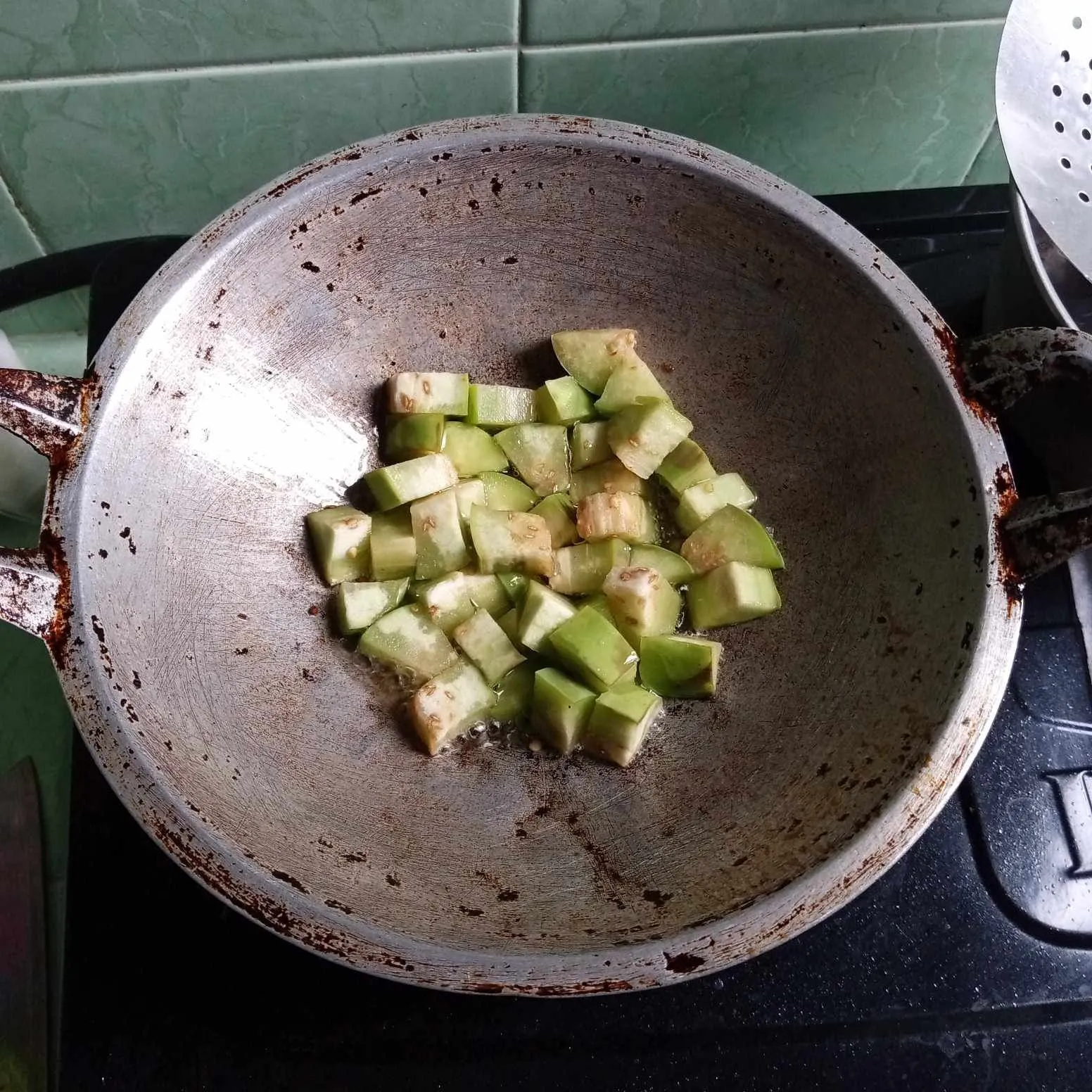 Step 2 Tahu Siram Terong Kacang