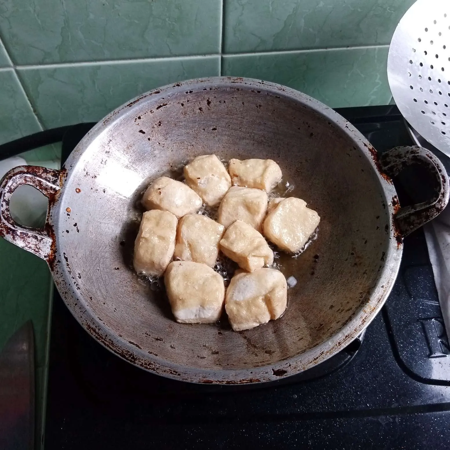 Step 1 Tahu Siram Terong Kacang