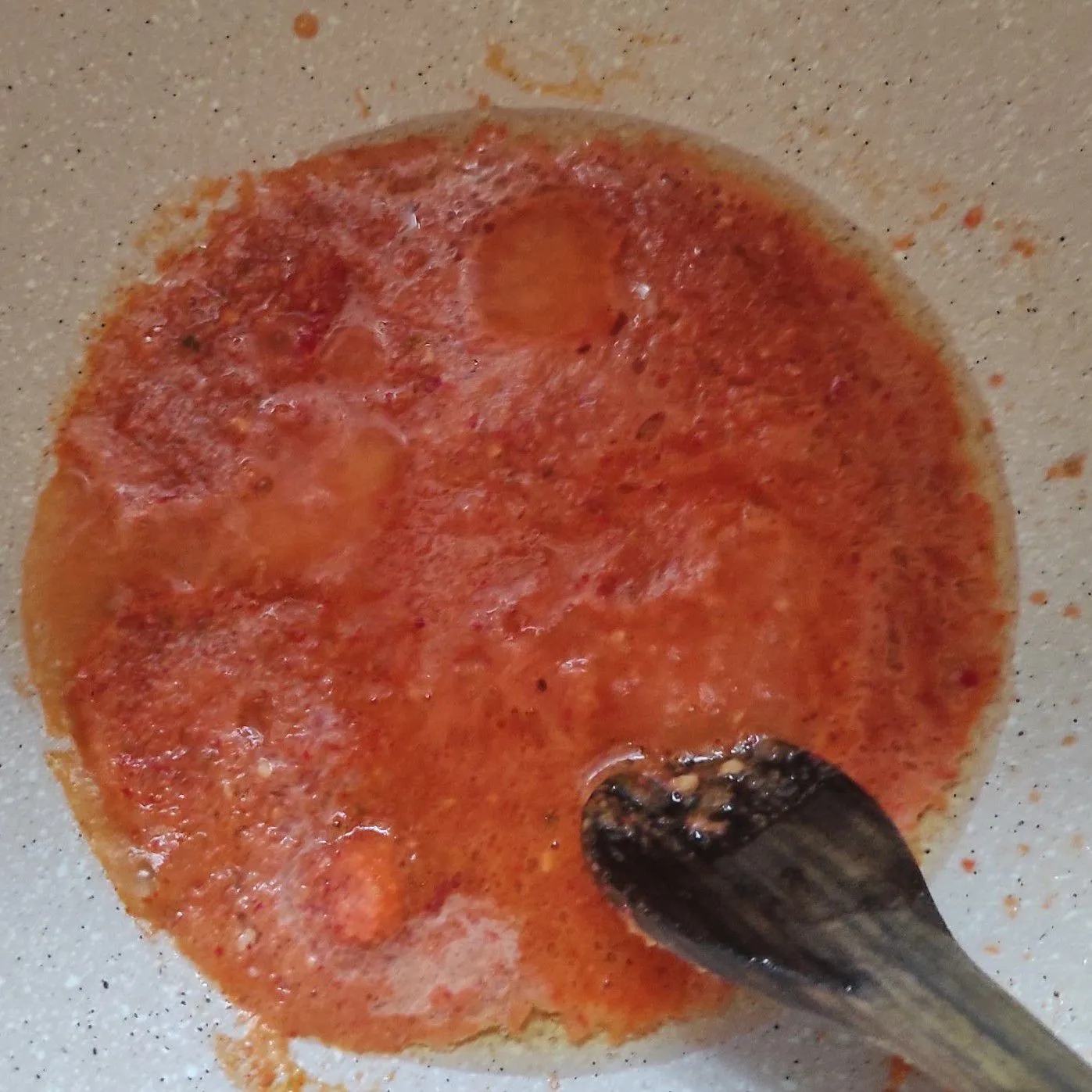 Step 2 Seblak Cilok Macaroni