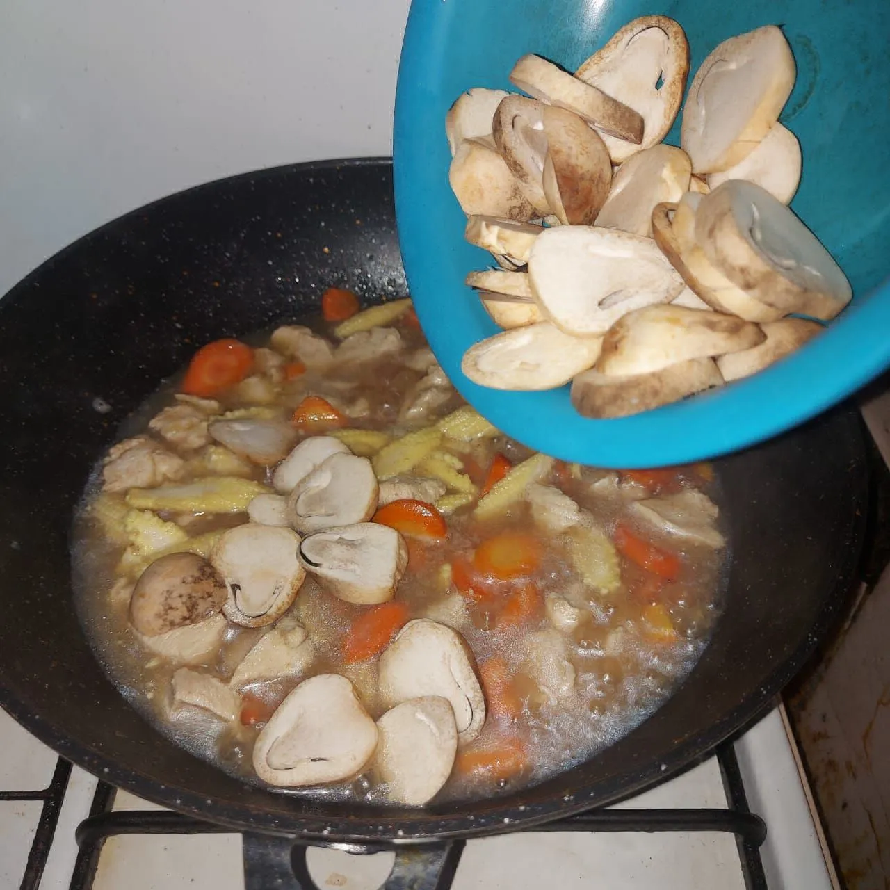 Step 7 Cah Sayuran Kuah Kaldu