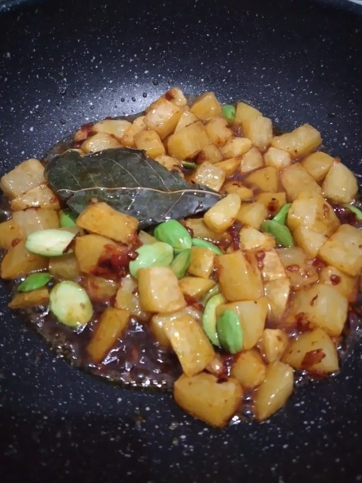 Step 5 Sambal Goreng Kentang Pete