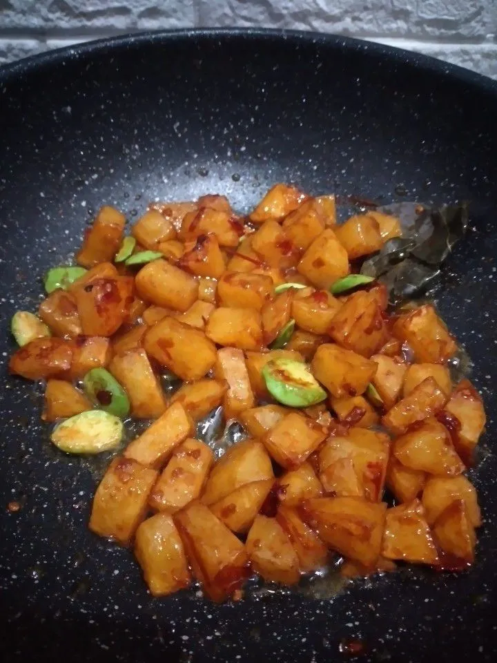 Step 6 Sambal Goreng Kentang Pete