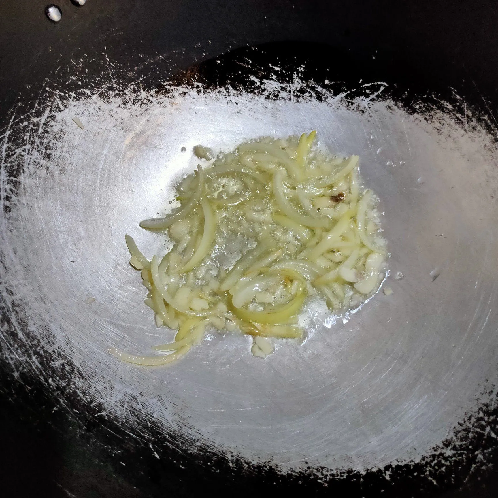 Step 2 Tumis Bayam Saos Tiram