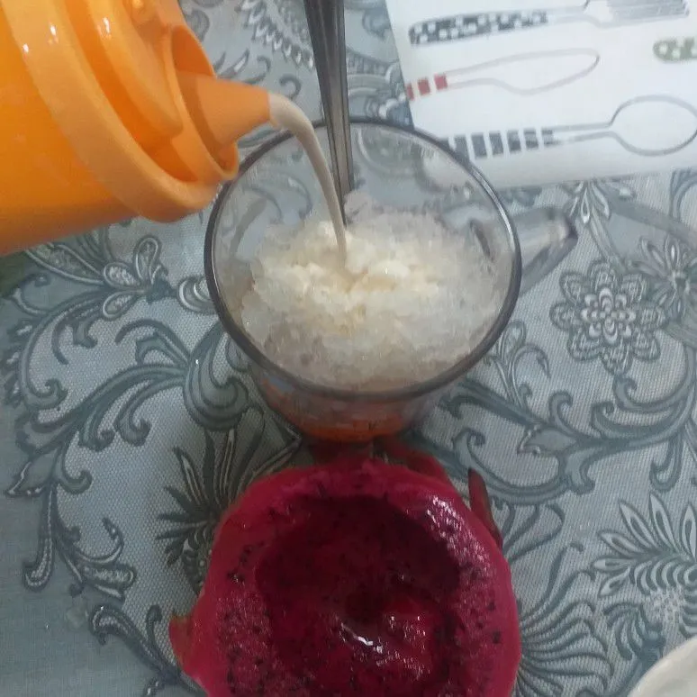 Step 4 Jus Buah Naga Tape