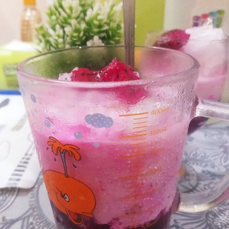 Step 5 Jus Buah Naga Tape