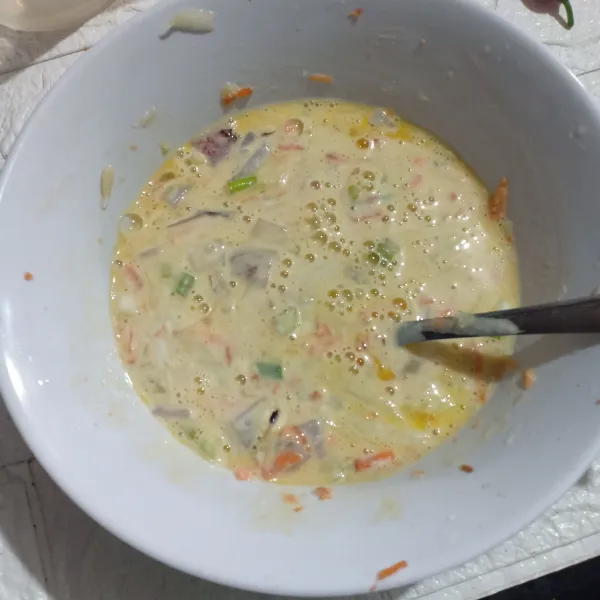 Aduk sampai tercampur rata.