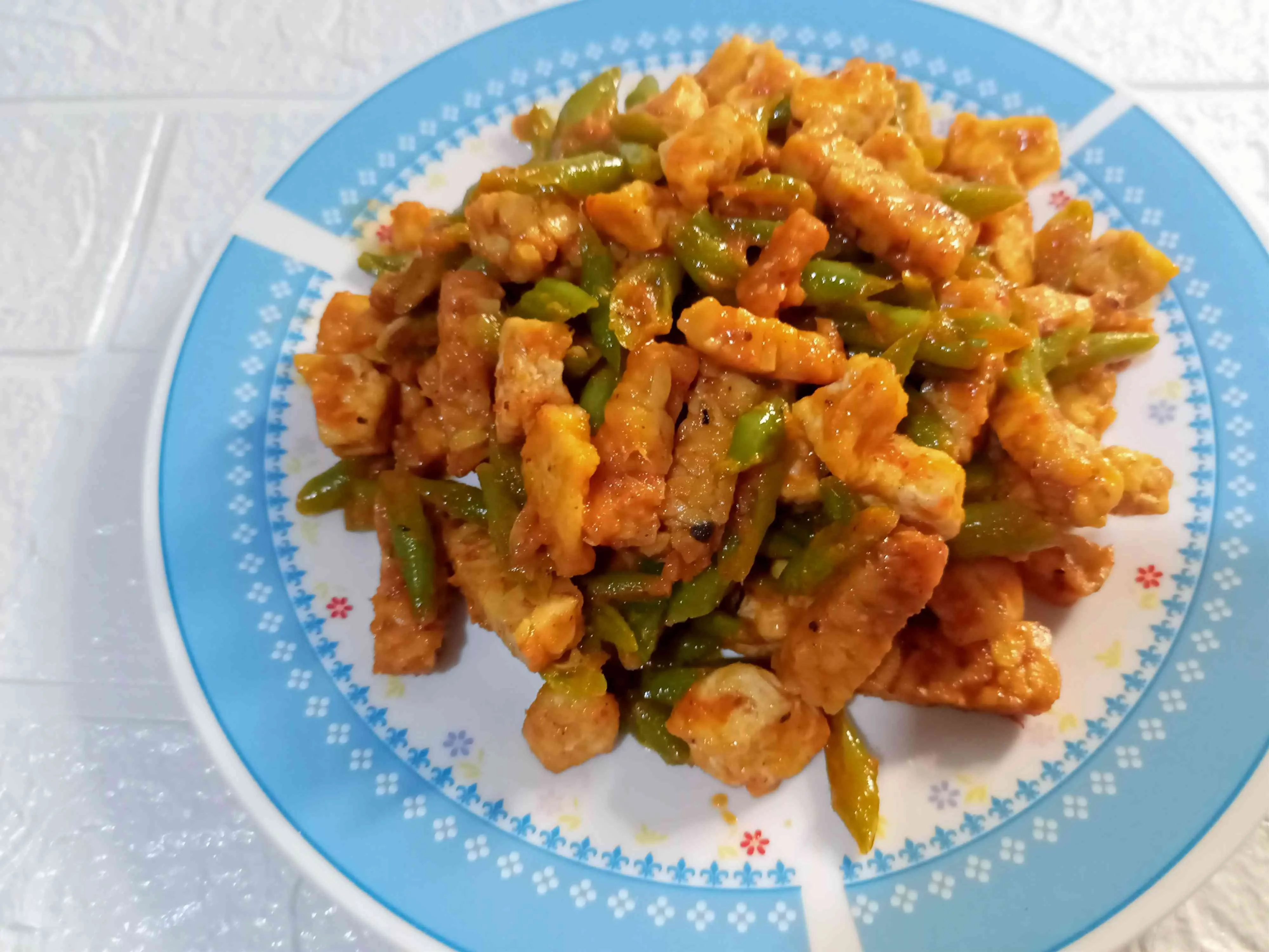 Tumis Buncis Tahu Tempe