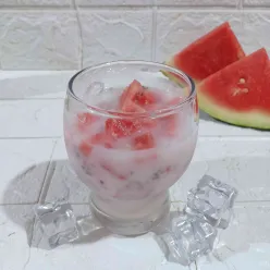 Es Semangka Susu Selasih