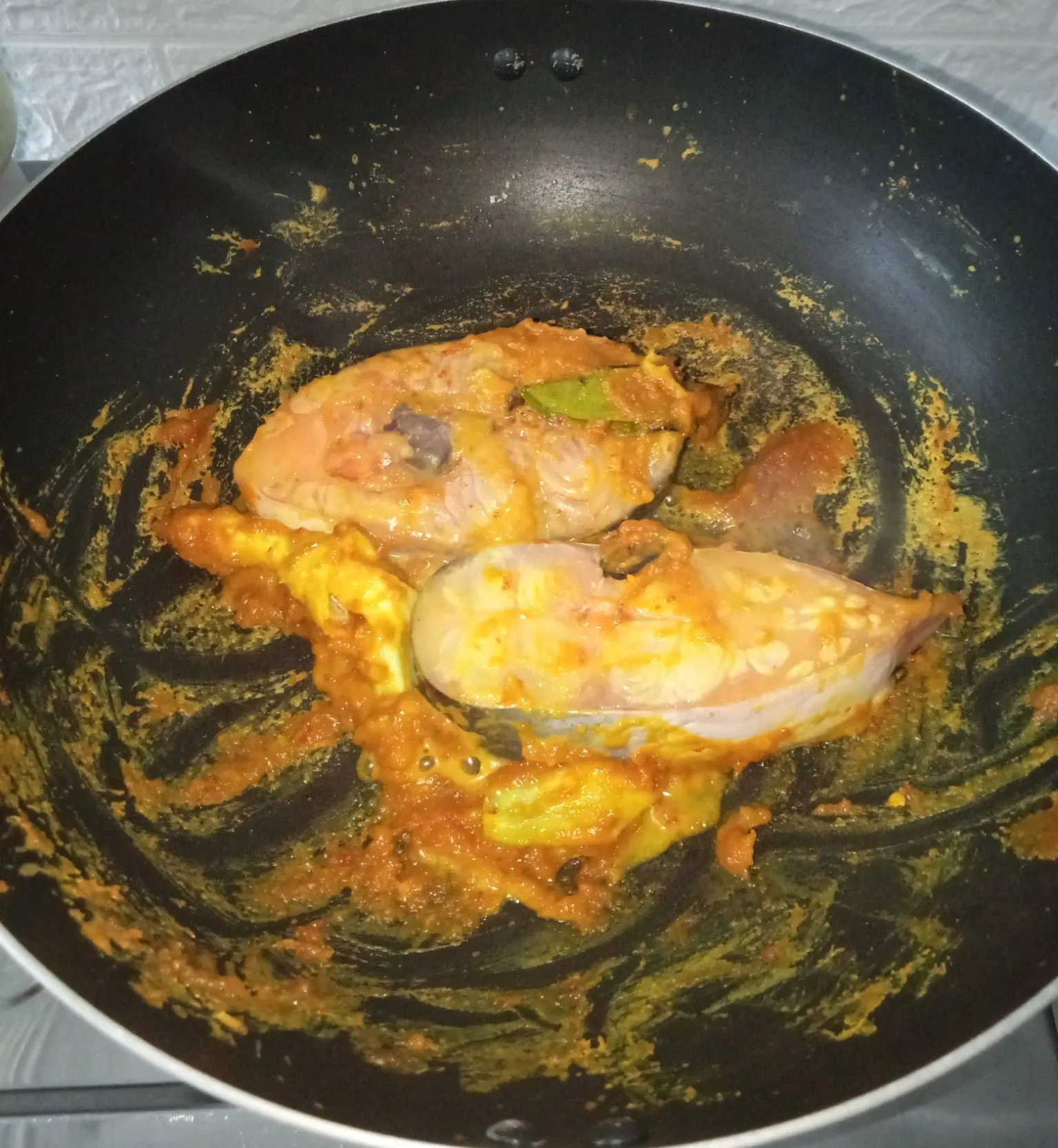 Step 5 Ikan Patin Kuah Kangkung Labu Air