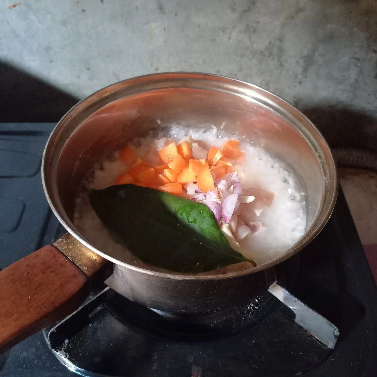 Step 4 Bubur Ayam Wortel