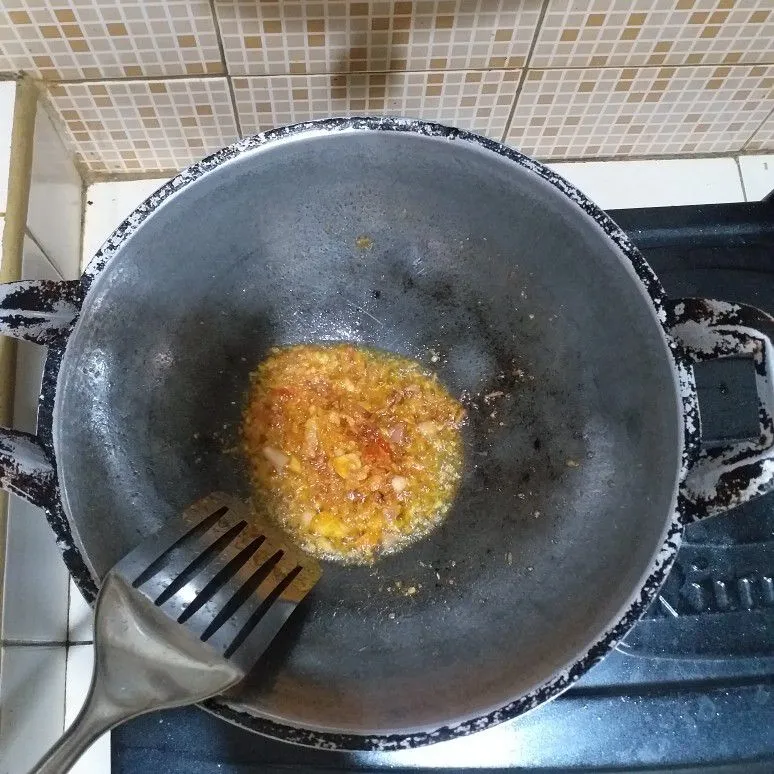 Step 3 Tumis Pare Teri