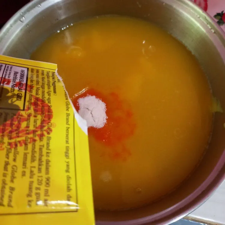 Step 4 Puding Labu Santan
