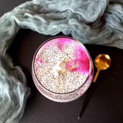 Dragon Fruit With Chia Seeds