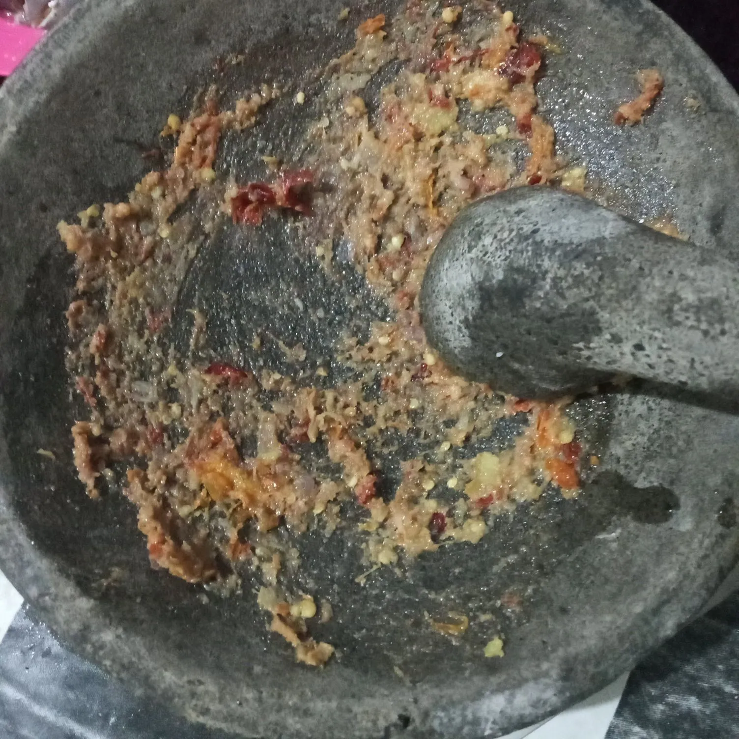 Step 4 Terong Bejek Sambal Kencur Terasi