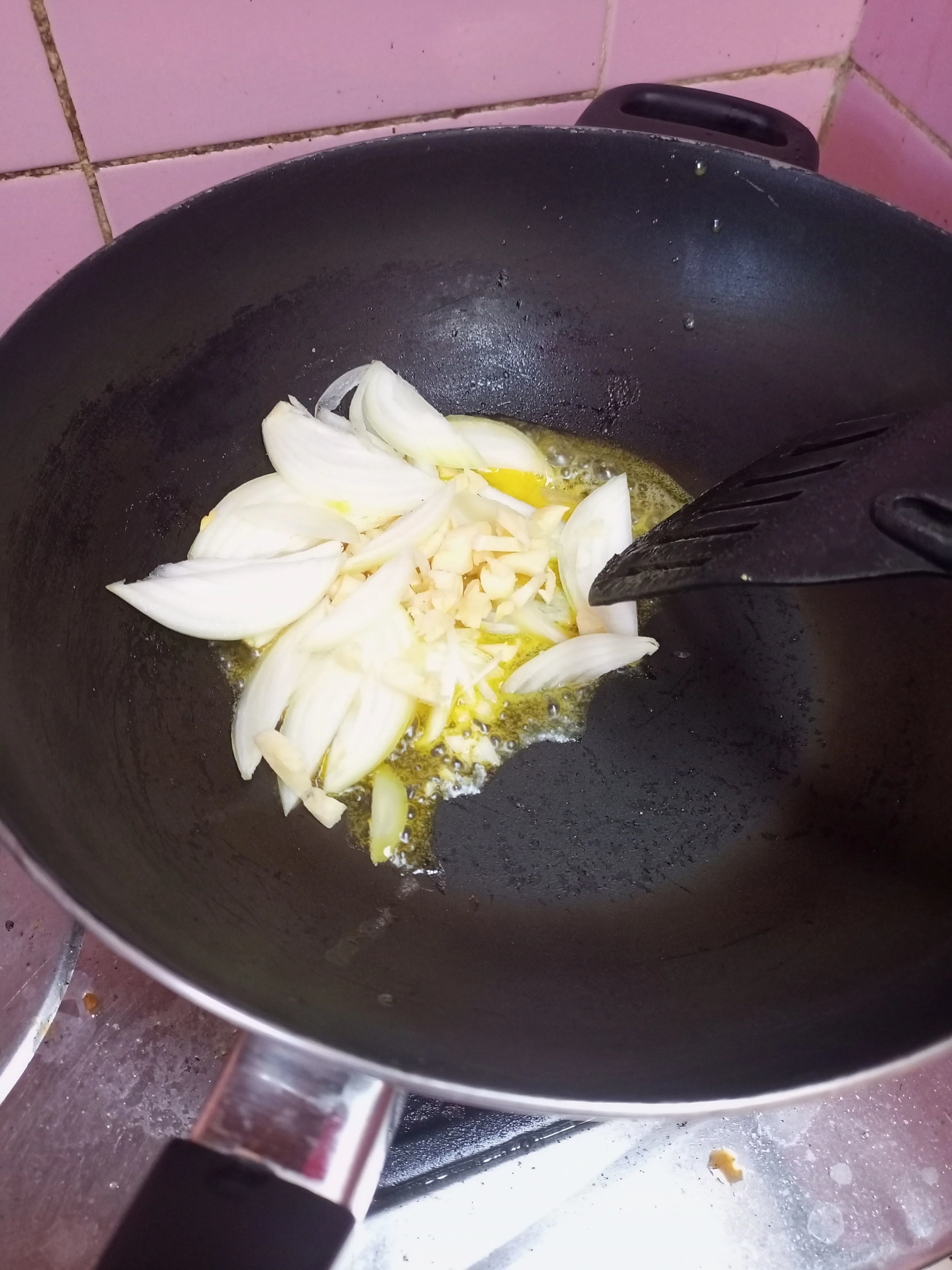 Step 2 Udang Masak Mentega Bombay