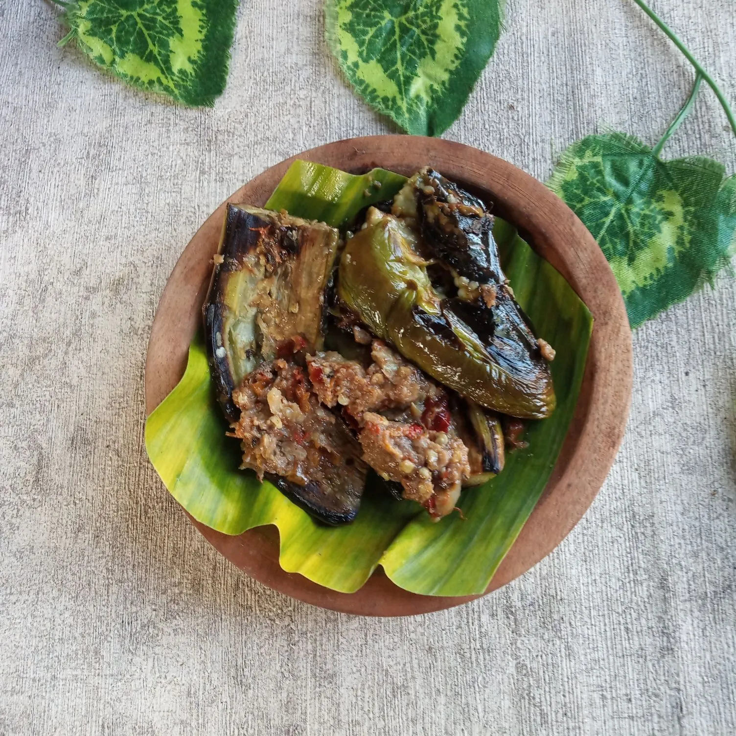 Step 6 Terong Bejek Sambal Kencur Terasi